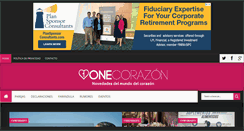Desktop Screenshot of onecorazon.com